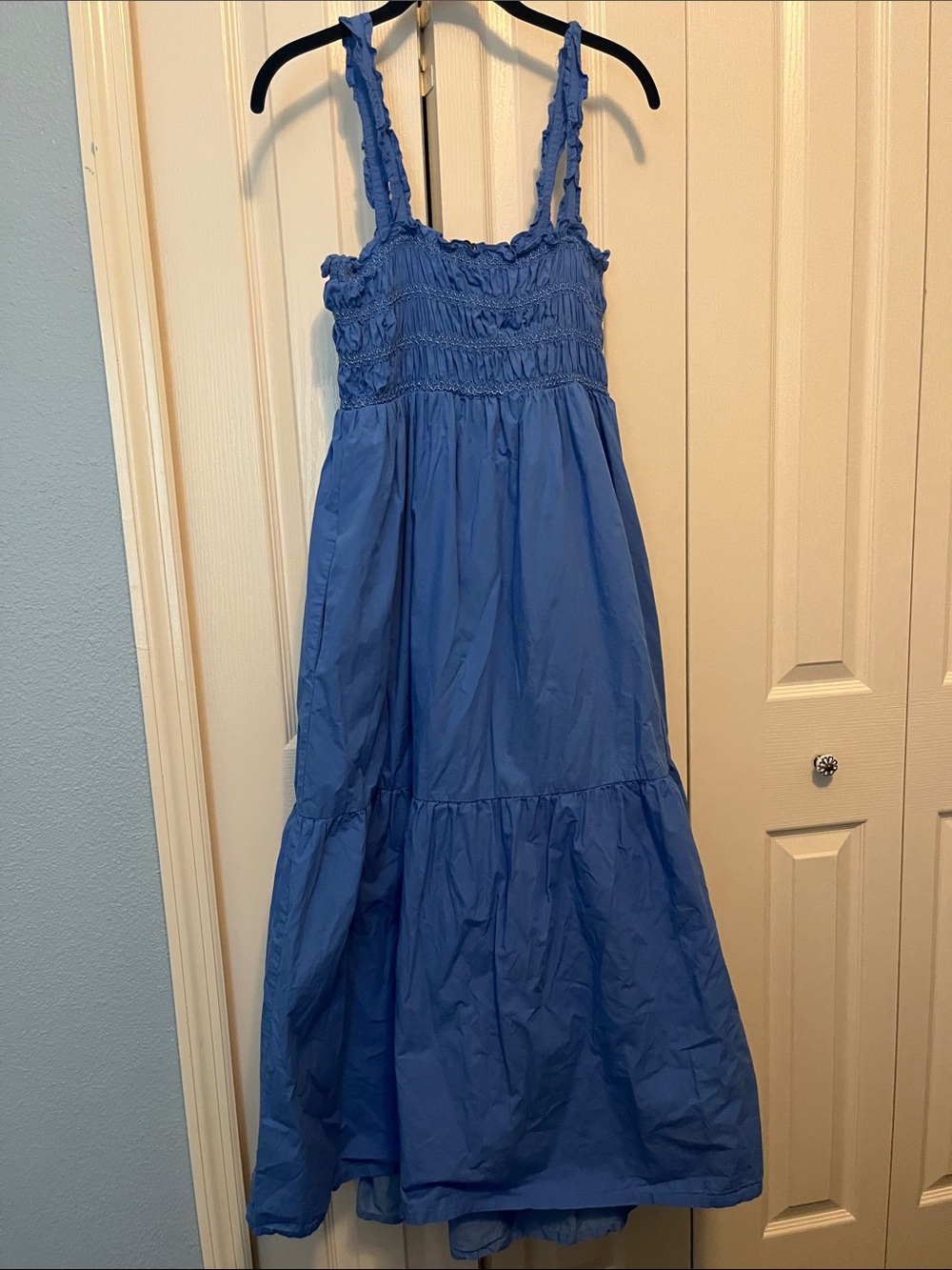 French connection blue maxi dress. Size 8